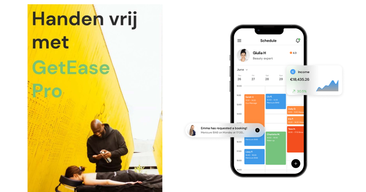 GetEase Pro: run je bedrijf gemakkelijk vanuit een app.